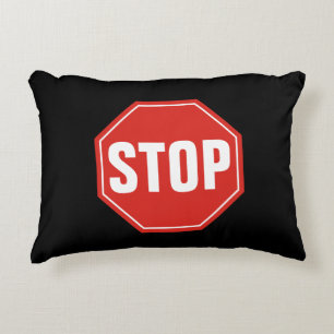 STOP-Schild Zierkissen