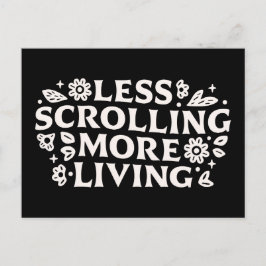 Stop scrolling doomscrolling quotes aesthetic postkarte