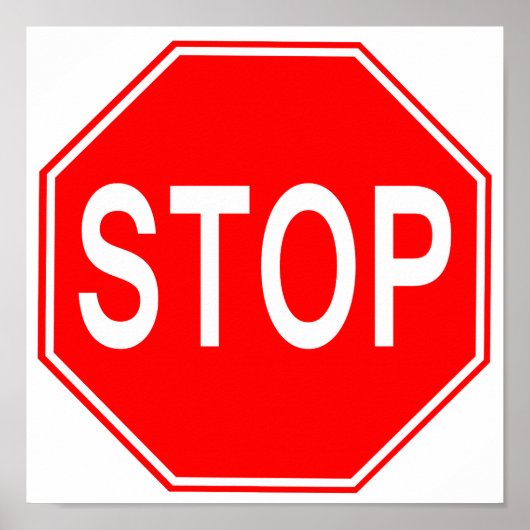 Stop Sign Poster (Vorne)