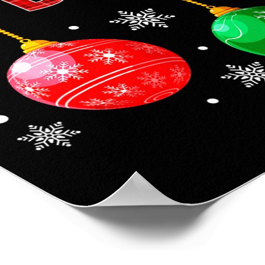 Stop Staring At My Red Plaid Ugly Sweater Couple  Poster (Ecke)