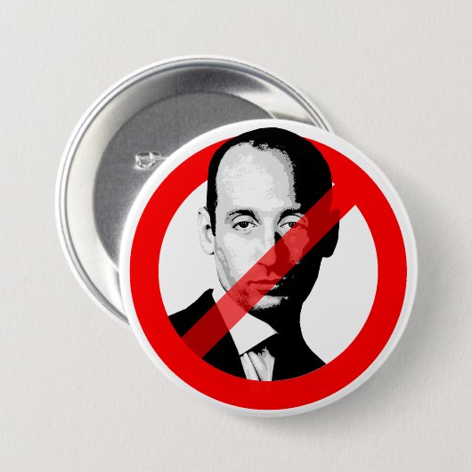 STOP STEPHEN MILLER BUTTON (Vorne & Hinten)