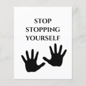 Stop Stopping Yourself Quote Flyer (Vorne)