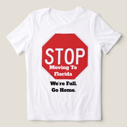 Stop-T-Shirt Tri-Blend Shirt (Design Vorderseite)