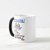 Stop Talking It's Coffee Time Verwandlungstasse (Vorderseite Links)