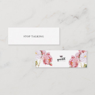 STOP TALKING Self Talk Mini Card Nr. 2 Mini Visitenkarte
