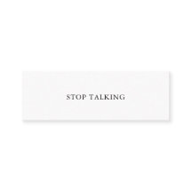 STOP TALKING Self Talk Mini Card Nr. 2