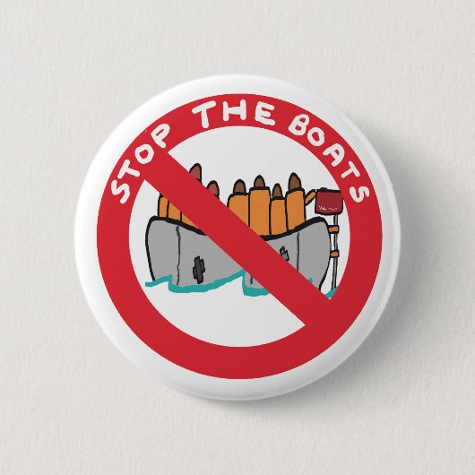 Stop The Boats Button (Vorderseite)