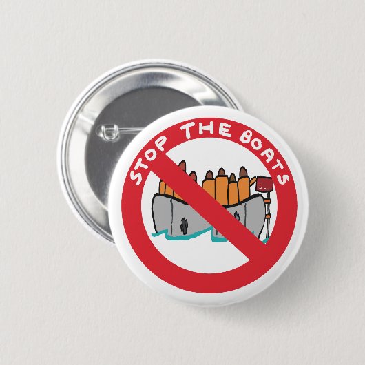 Stop The Boats Button (Vorne & Hinten)