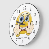 Stop The Clock Große Wanduhr (Winkel)