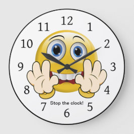 Stop The Clock Große Wanduhr