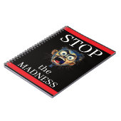 Stop the Madness Notebook Notizblock (Linke Seite)