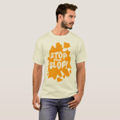 Stop the Slop Anti AI Design Statement T-Shirt (Vorne ganz)