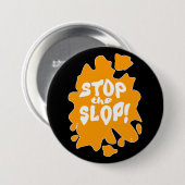 Stop the Slop Anti AI Statement Epic Saying Button (Vorne & Hinten)
