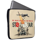 Stop The War | 15" Laptopschutzhülle (Vorne Rechts)