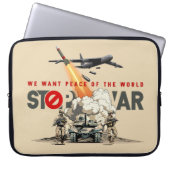 Stop The War | 15" Laptopschutzhülle (Vorderseite)