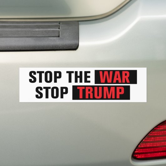 Stop The War Stop Trump Anti-War Autoaufkleber (Auf Auto)