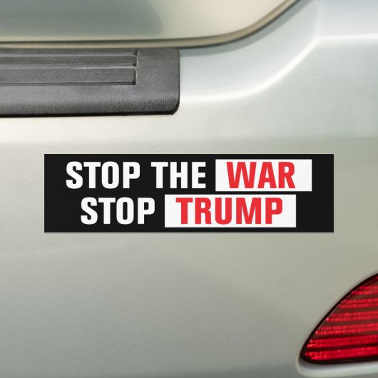 Stop The War Stop Trump Anti-War Autoaufkleber (Auf Auto)