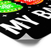 Stop Touching My Funny Dirty Christmas Adult Humor Poster (Ecke)