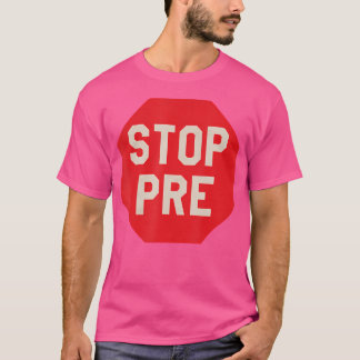 Stop Vor dem Marathon Lauf Legende Läufer T-Shirt