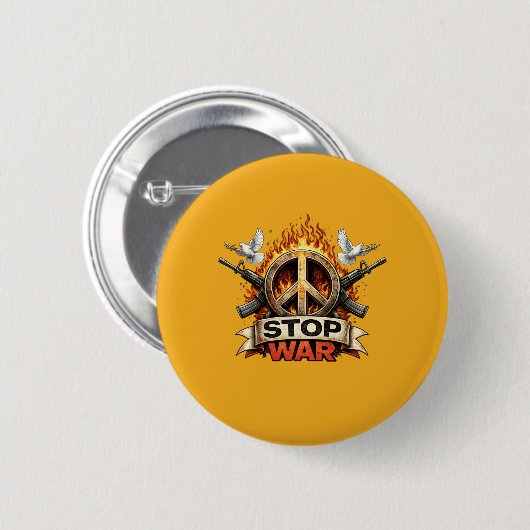 Stop War Button (Vorne & Hinten)