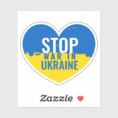 Stop War in Ukraine Aufkleber (Blatt)