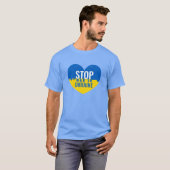 Stop War in Ukraine. I support Ukraine. T-Shirt (Vorne ganz)
