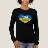 Stop War In Ukraine. I support Ukraine.  Tri-Blend Shirt (Vorderseite)