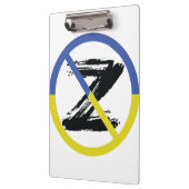 Stop war in Ukraine Throw Pillow Klemmbrett (Links)