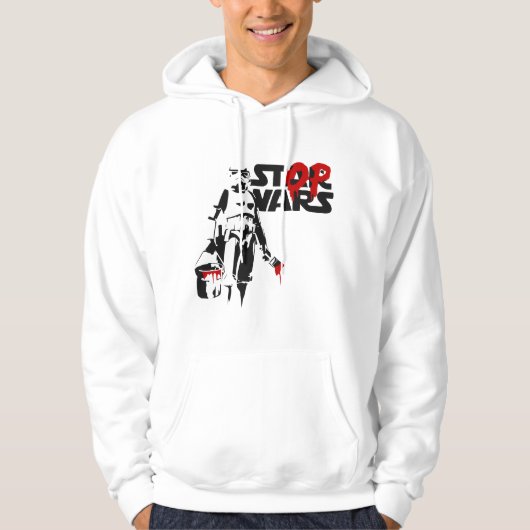 Stop Wars Parodie-Logo Hoodie (Vorderseite)