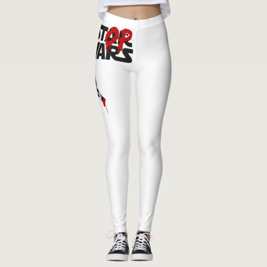Stop Wars Parodie-Logo Leggings (Vorderseite)