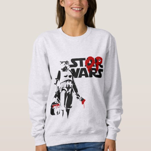 Stop Wars Parodie-Logo Sweatshirt (Vorderseite)