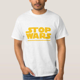 Stop Wars Parodie-Logo T-Shirt