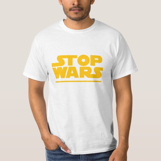 Stop Wars Parodie-Logo T-Shirt (Vorderseite)
