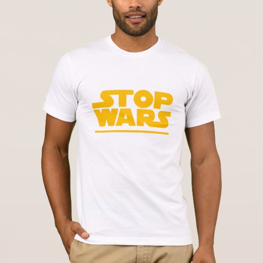 Stop Wars Parodie-Logo T-Shirt (Vorderseite)