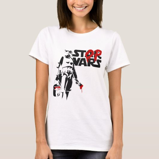 Stop Wars Parodie-Logo T-Shirt (Vorderseite)