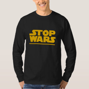 Stop Wars Parodie-Logo T-Shirt