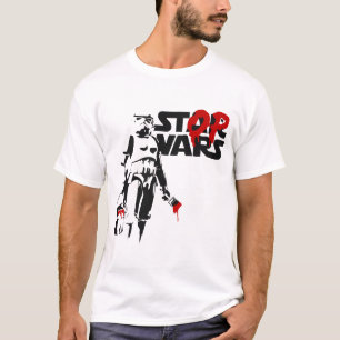 Stop Wars Parodie-Logo T-Shirt