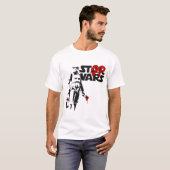 Stop Wars Parodie-Logo T-Shirt (Vorne ganz)