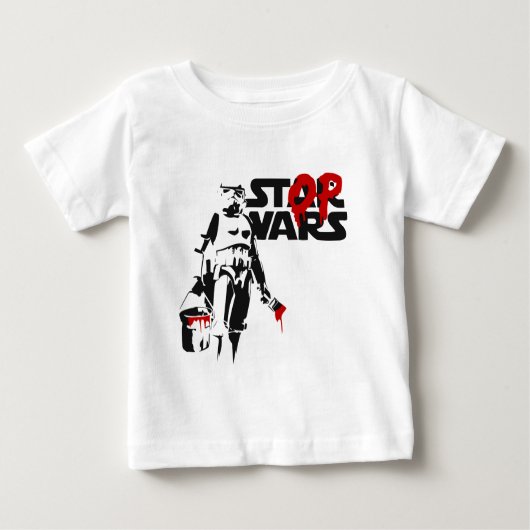 Stop Wars Parody Logo Baby T-shirt (Vorderseite)