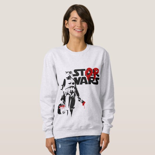 Stop Wars Parody Logo Sweatshirt (Vorne ganz)
