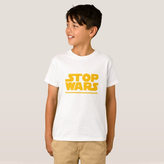Stop Wars Parody Logo T-Shirt (Vorne ganz)