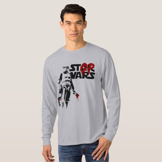 Stop Wars Parody Logo T-Shirt (Vorne ganz)
