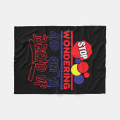 Stop Wondering And Get Ya Bread Up Funny Retro Fleecedecke (Vorderseite (Horizontal))