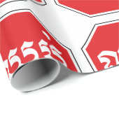 STOP-Zeichen ⚠ CHHOP in Khmer Geschenkpapier (Rolleneckpunkt)