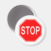 STOP-Zeichen - Magnet (Vorderseite/Rückseite)