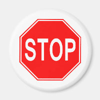 STOP-Zeichen - Magnet