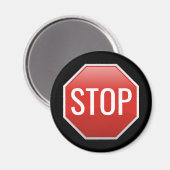 STOP-Zeichen Magnet (Vorderseite/Rückseite)