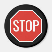 STOP-Zeichen Magnet (Vorne)