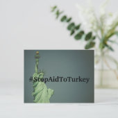 #StopAidToTurkey Postcard Postkarte (Stehend Vorderseite)