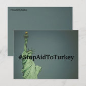 #StopAidToTurkey Postcard Postkarte (Vorne/Hinten)